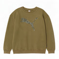 Puma Hombre Sudadera Gráfica Jumper XL Algodón Caqui
