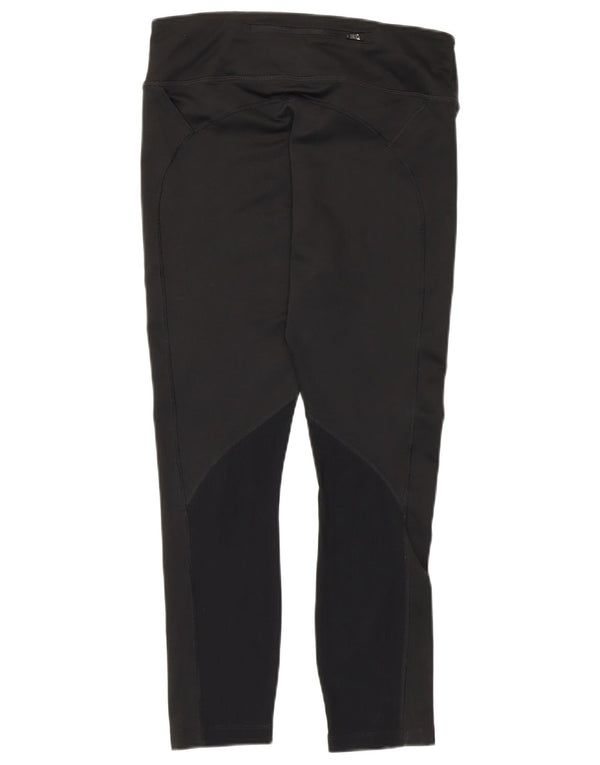 Nike Leggings cortos Dri Fit para mujer UK 12 Mediano Negro Poliéster