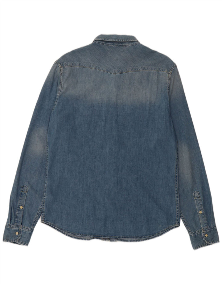 Camisa Vaquera De Corte Slim De Algodón Azul Grande Lee Hombre