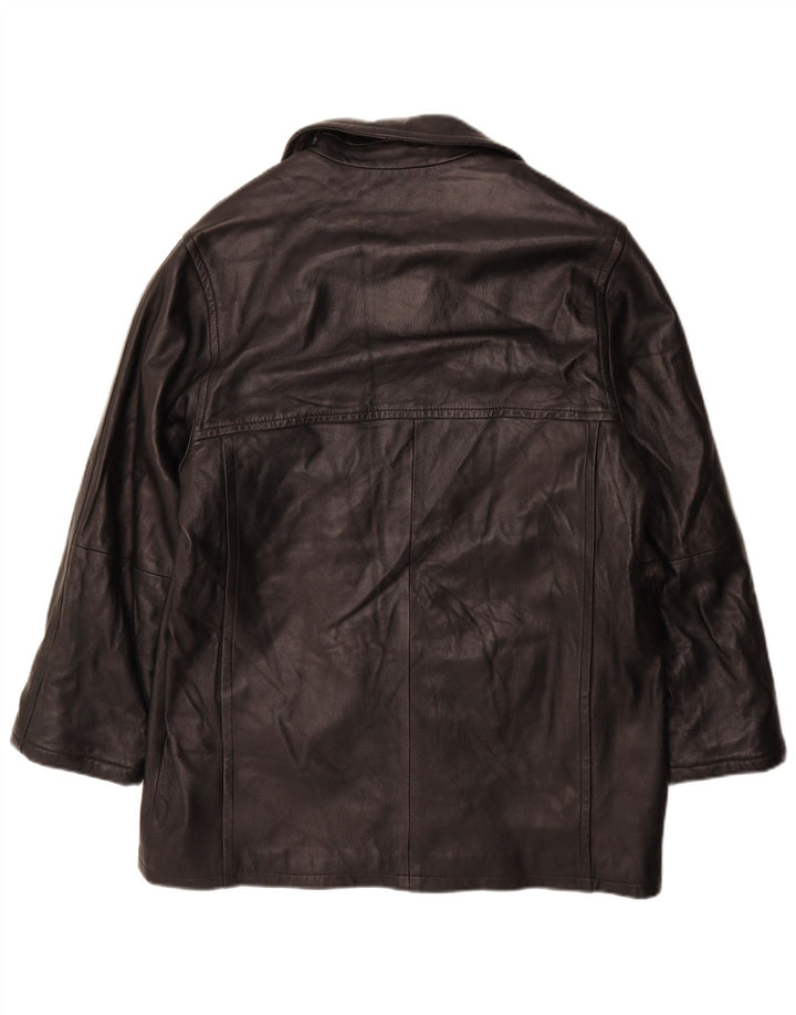 Dario Vetti Chaqueta de cuero para hombre IT 50 Large Cuero negro