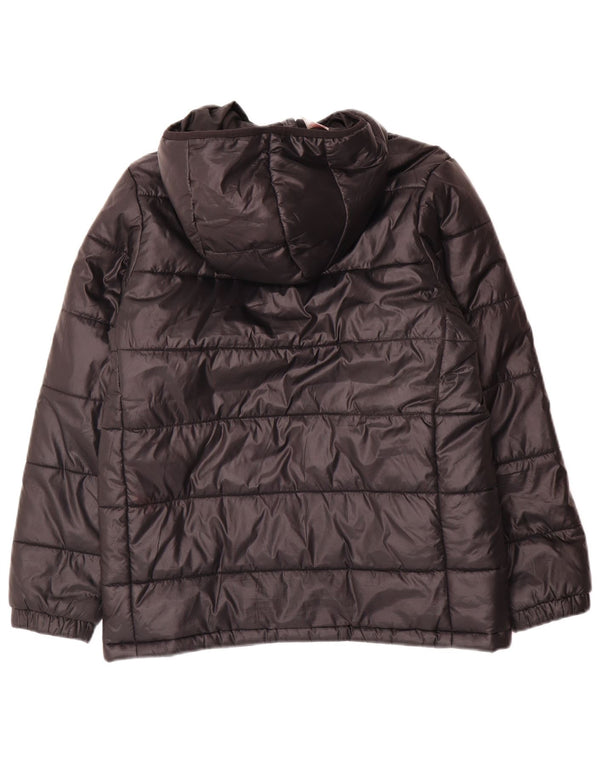 Adidas Chaqueta acolchada con capucha para niño 11-12 años Negro Poliéster