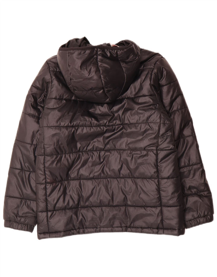 Adidas Chaqueta acolchada con capucha para niño 11-12 años Negro Poliéster