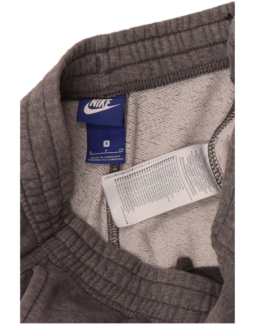 NIKE Mujer Chándal Pantalones Joggers UK 10 Small Gris Algodón