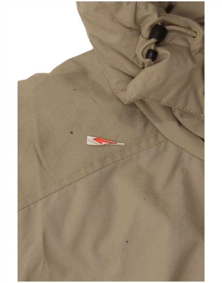 Nike Chaqueta cortavientos con capucha para hombre UK 42/44 Large Beige Poliéster