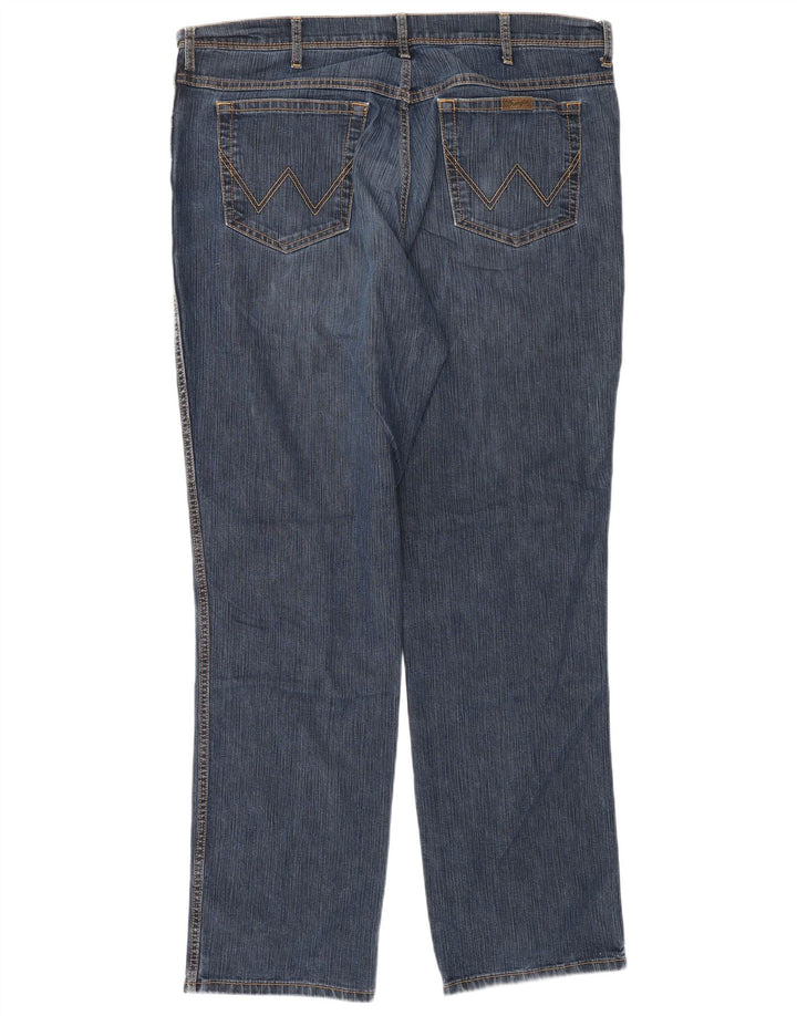 WRANGLER Vaqueros rectos de corte regular para hombre W40 L34 Algodón azul
