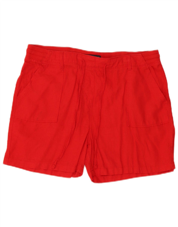 Marks & Spencer Pantalones cortos chinos para mujer UK 14 Large W34 Red Flax