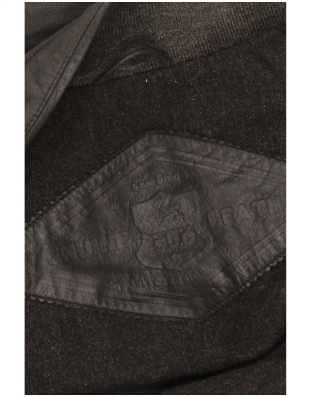 Canda Chaqueta de cuero para hombre UK 42 XL Cuero negro