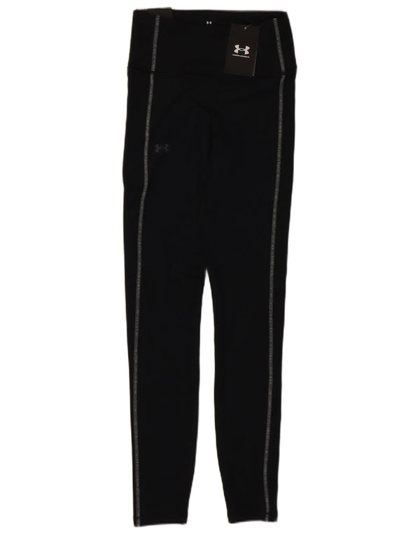 Under Armour Leggings de cintura alta para mujer UK 4 XS Poliéster negro