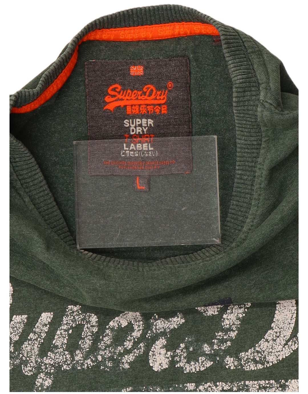 Superdry Camiseta con gráfico gráfico para hombre, talla grande, verde
