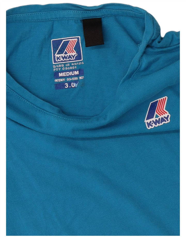 K-Way Camiseta para mujer Top UK 44 Azul medio