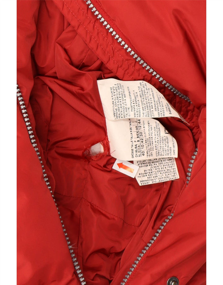 MAX MARA Chaqueta acolchada de fin de semana para mujer UK 12 Mediana Rojo Poliamida Invierno