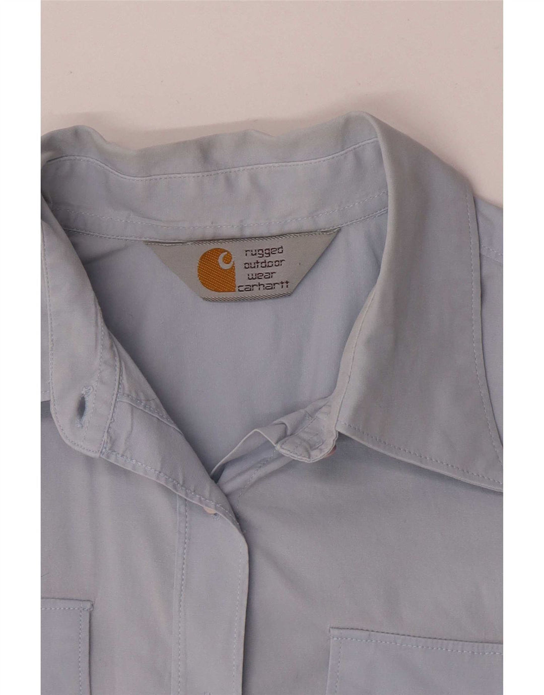 Carhartt Camisa de manga corta para mujer UK 8 Small Azul
