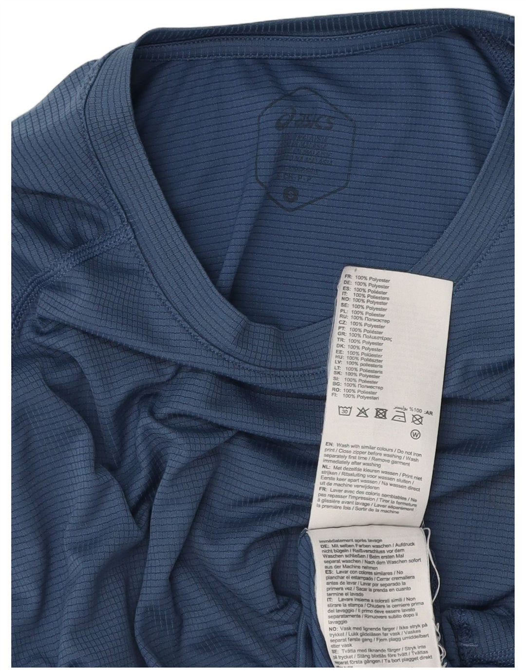 ASICS Camiseta Hombre Top Small Azul Poliéster