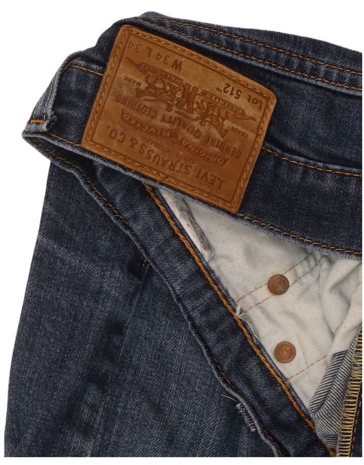 Vaqueros Levi's 512 Slim Tapered para hombre W34 L28 Azul marino