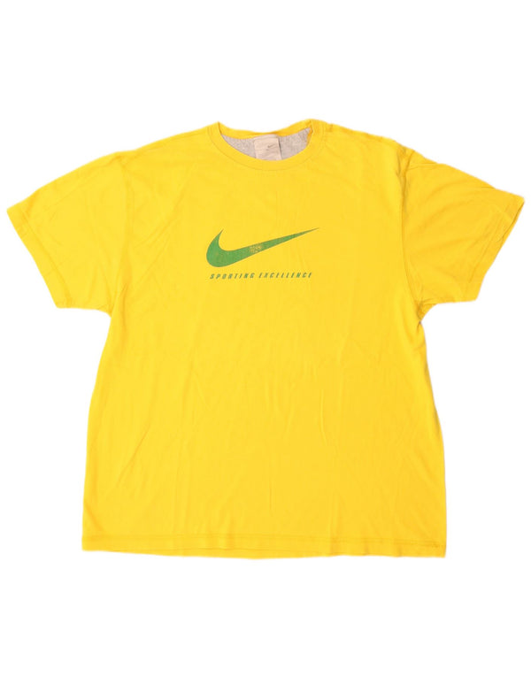 Nike Camiseta gráfica para hombre UK 45/47 XL Amarillo Algodón