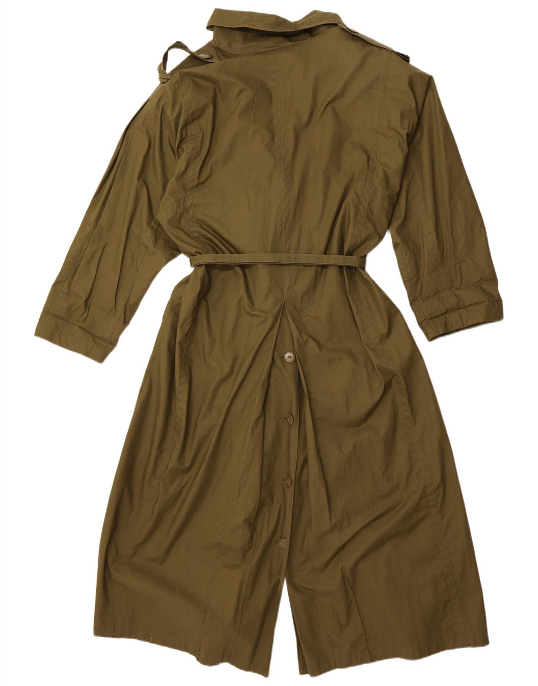 VINTAGE Gabardina para Mujer EU 40 Algodón Caqui Medio