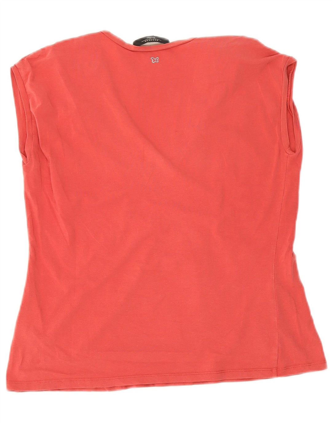 Max Mara Top corto sin mangas de fin de semana para mujer Reino Unido 44 Algodón rojo grande