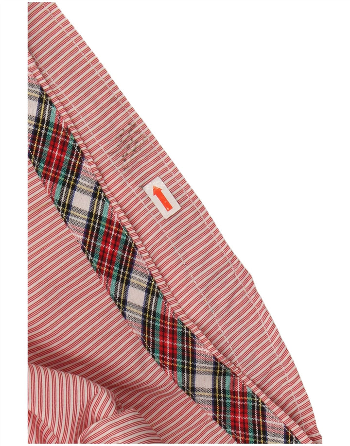 MARLBORO CLASSICS Camisa ajustada para hombre con rayas diplomáticas rosas grandes