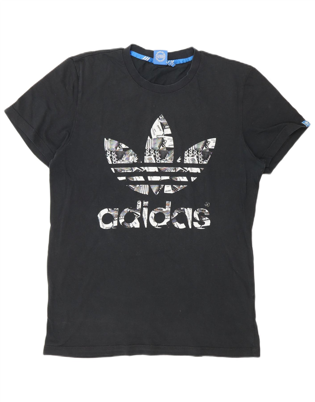 Adidas - Camiseta gráfica para hombre, talla mediana, algodón negro