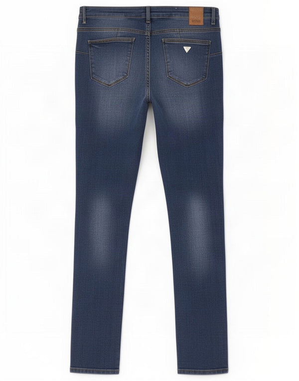 Guess Vaqueros pitillo de talle medio Curve X para mujer W31 L30 Azul