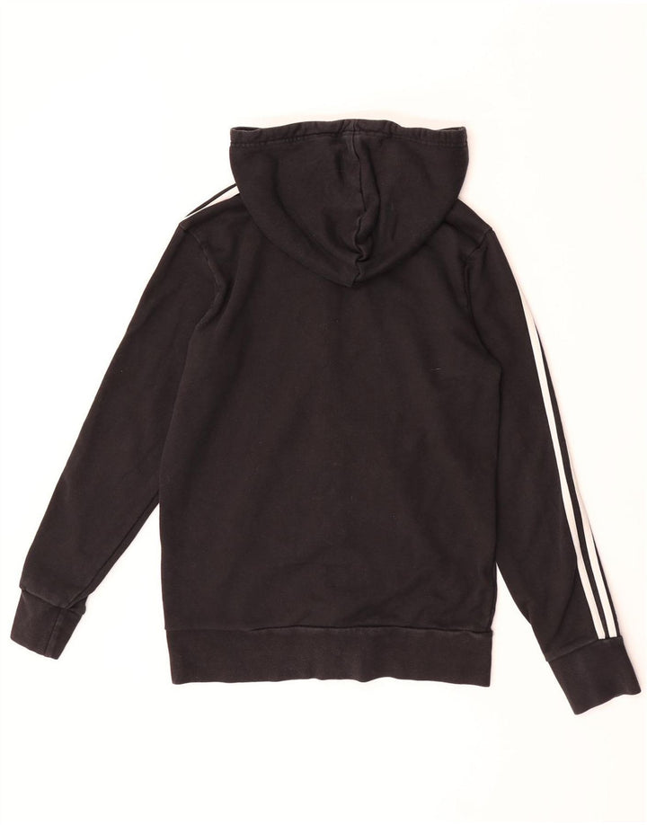 Adidas - Sudadera con capucha y cremallera para hombre, talla pequeña, color negro