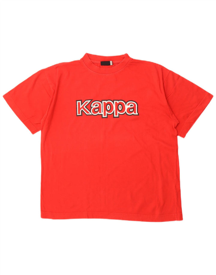 KAPPA Camiseta gráfica para hombre Top Medium Red Cotton