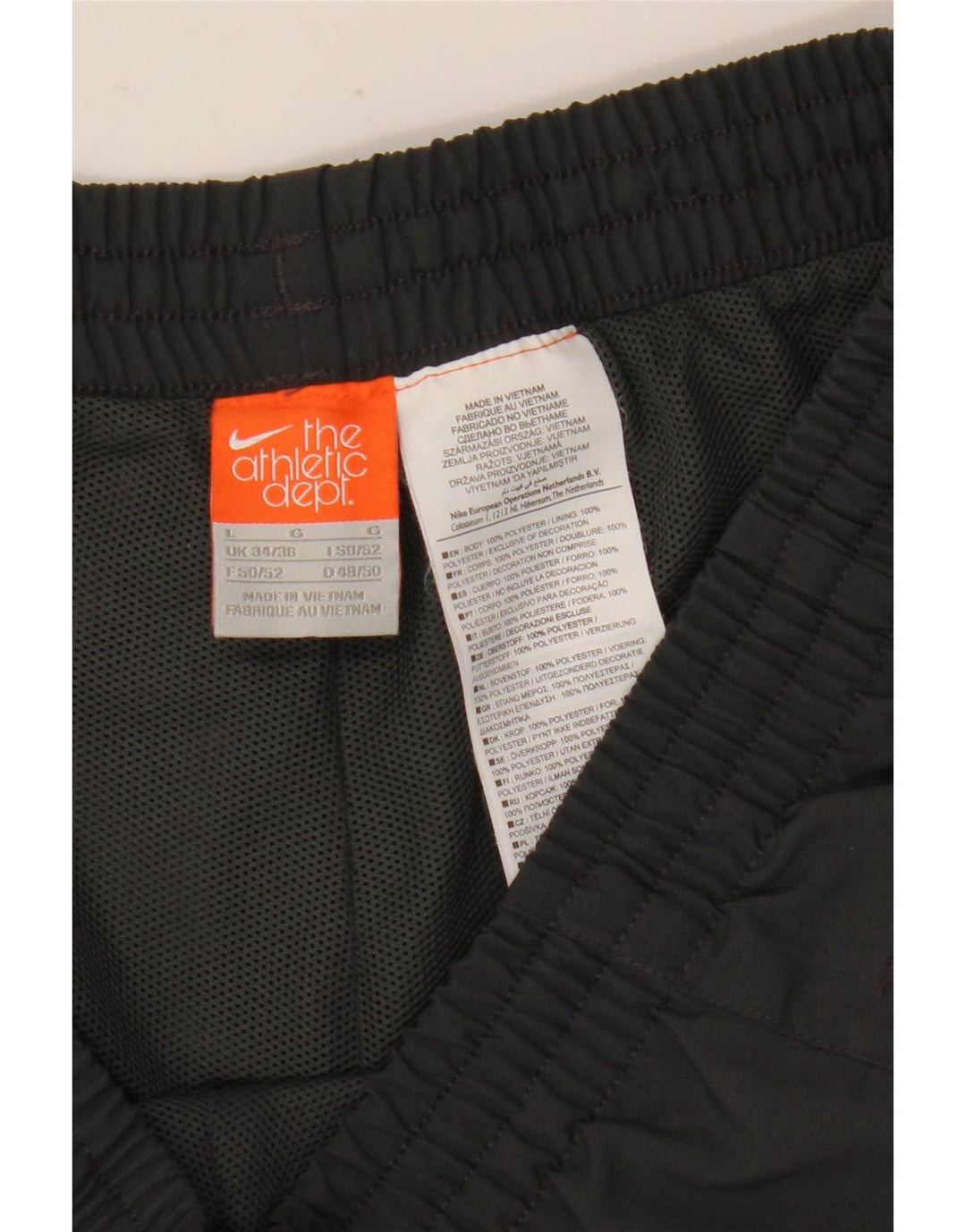 Nike - Pantalón de chándal para hombre (talla grande), color negro, poliéster