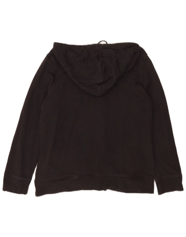 Adidas Sudadera con capucha gráfica para mujer UK 20 2XL Algodón negro