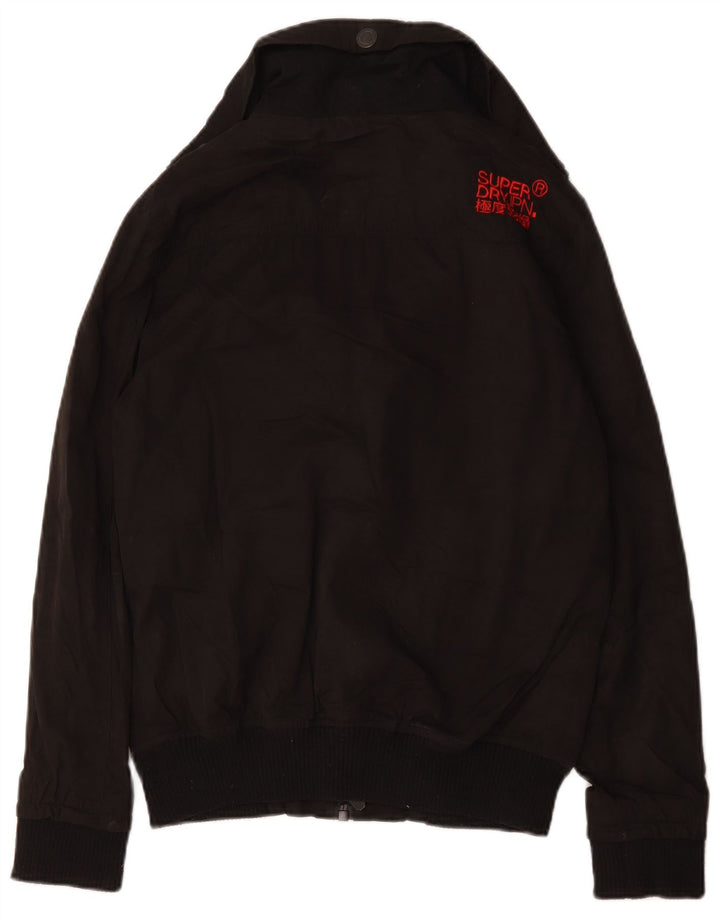 Superdry Chaqueta Bomber para Hombre UK 36 Small Poliéster Negro