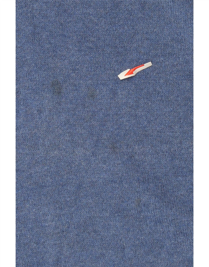 Marks & Spencer Jersey con cuello en V para hombre de algodón azul medio