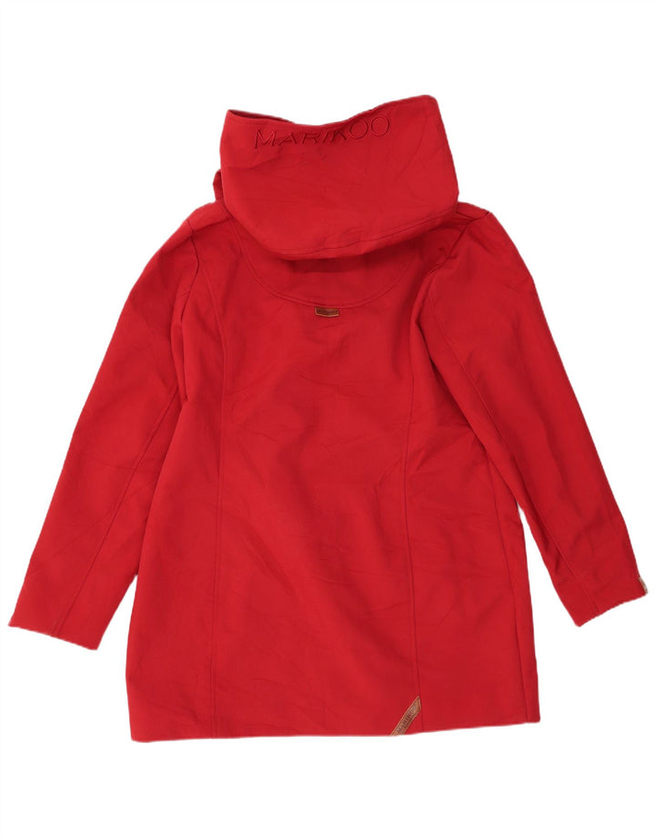 Marikoo Abrigo con capucha para mujer UK 20 2XL Poliéster rojo