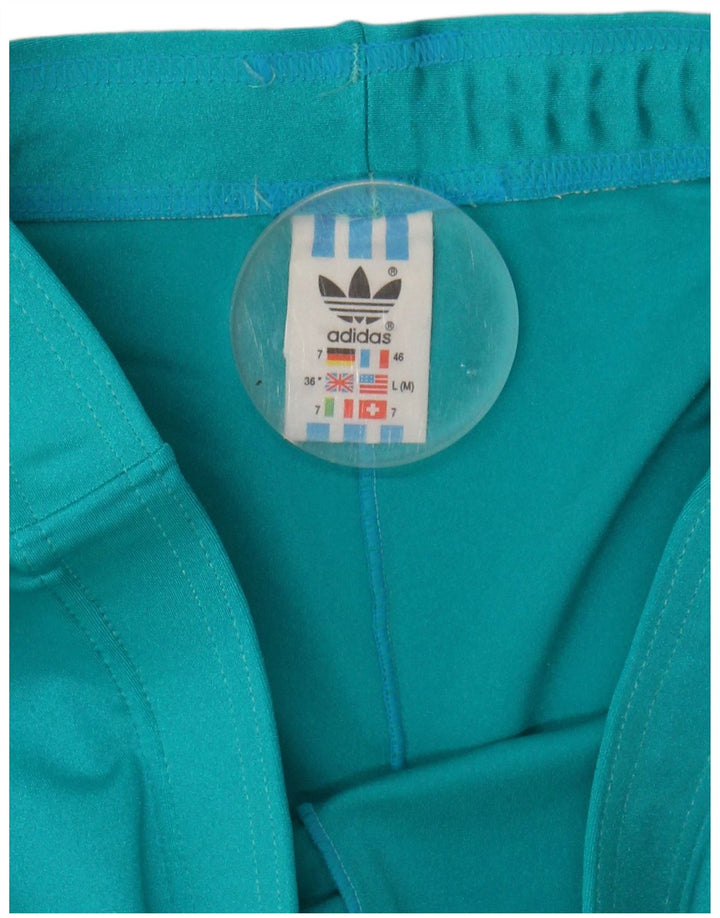 ADIDAS Mens Graphic Sport Shorts Large Turquoise Colourblock Polyamide
