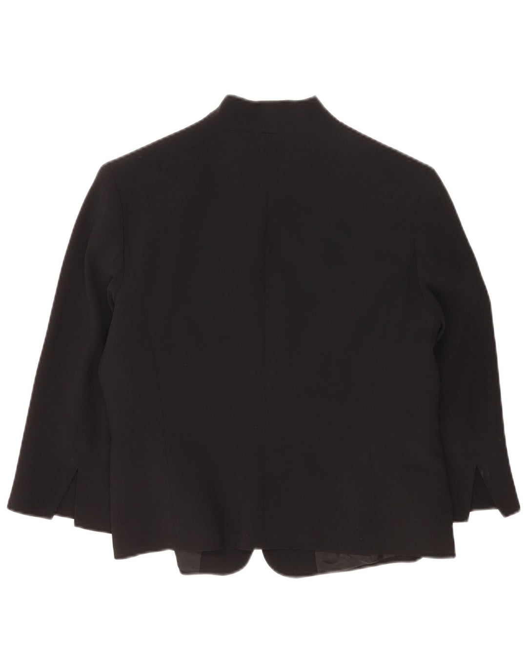 Perte by Krizia Chaqueta tipo blazer con 1 botón y manga 3/4 para mujer UK 40 Medium Black