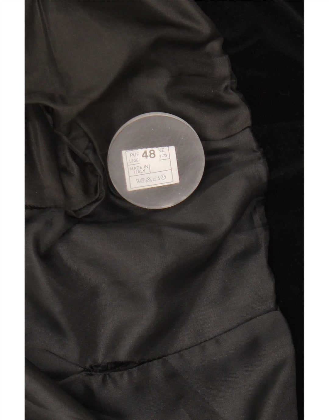 Vintage Mujer Bolero Chaqueta IT 48 XL Algodón Negro