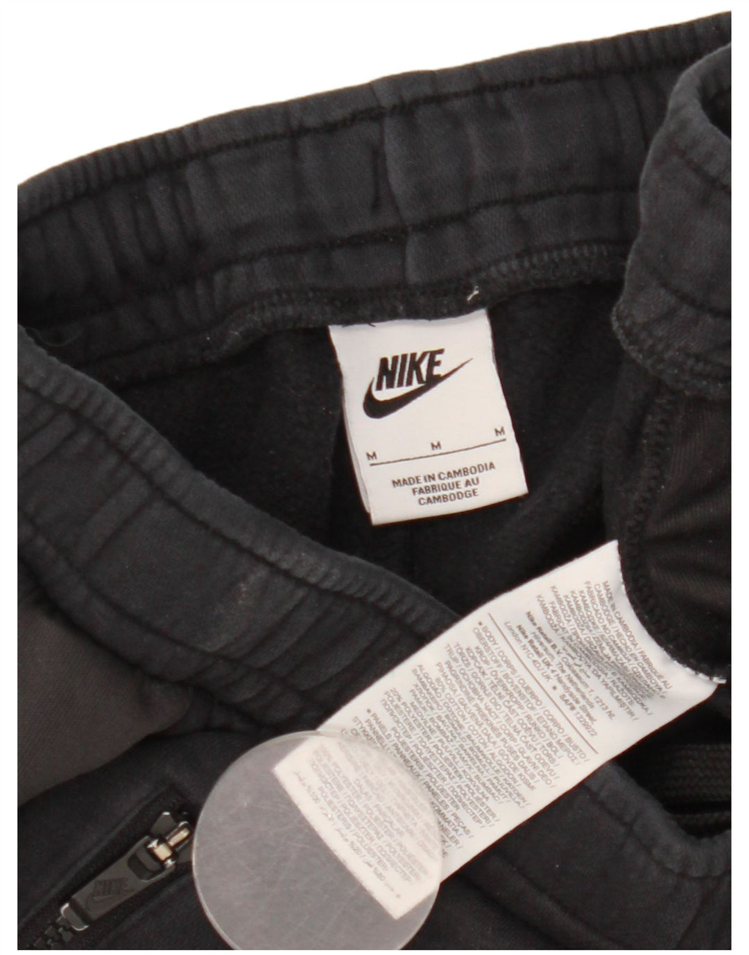 Nike Pantalones De Chándal Con Gráficos Joggers De Algodón Negro Mediano
