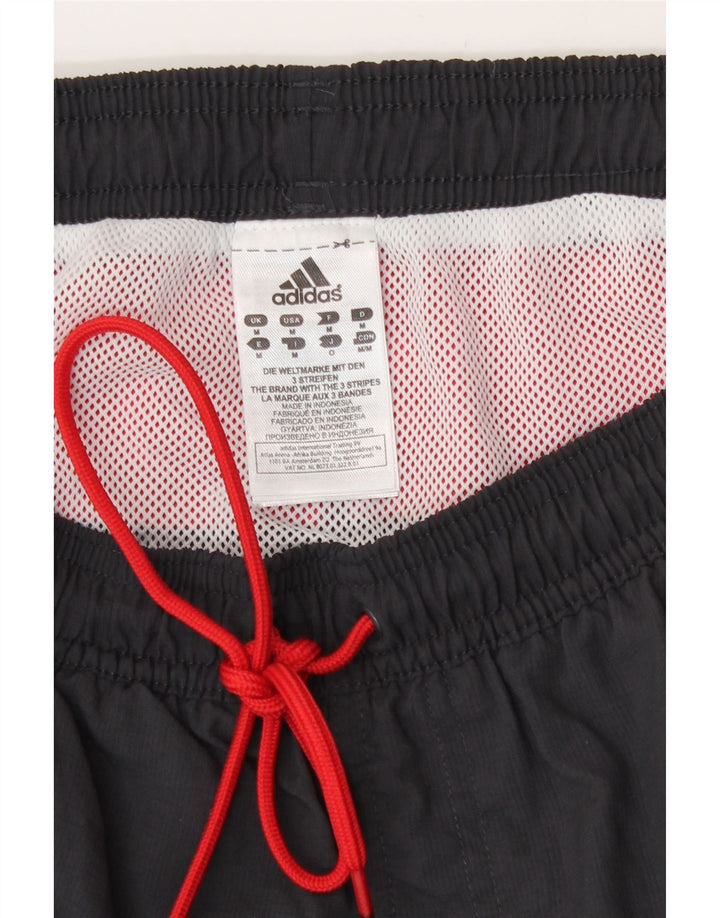 Adidas Hombre Bañador Corto Mediano Negro Colorblock Poliéster