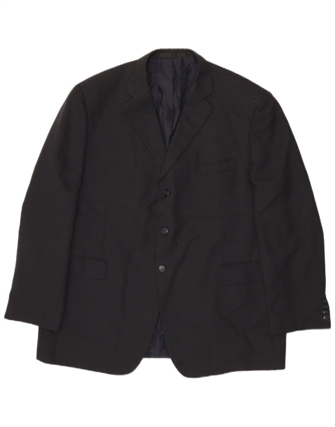 Marks & Spencer Chaqueta tipo blazer de 3 botones para hombre UK 48 2XL Poliéster azul marino