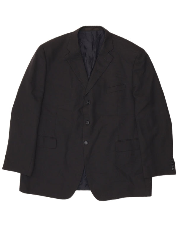 Marks & Spencer Chaqueta tipo blazer de 3 botones para hombre UK 48 2XL Poliéster azul marino