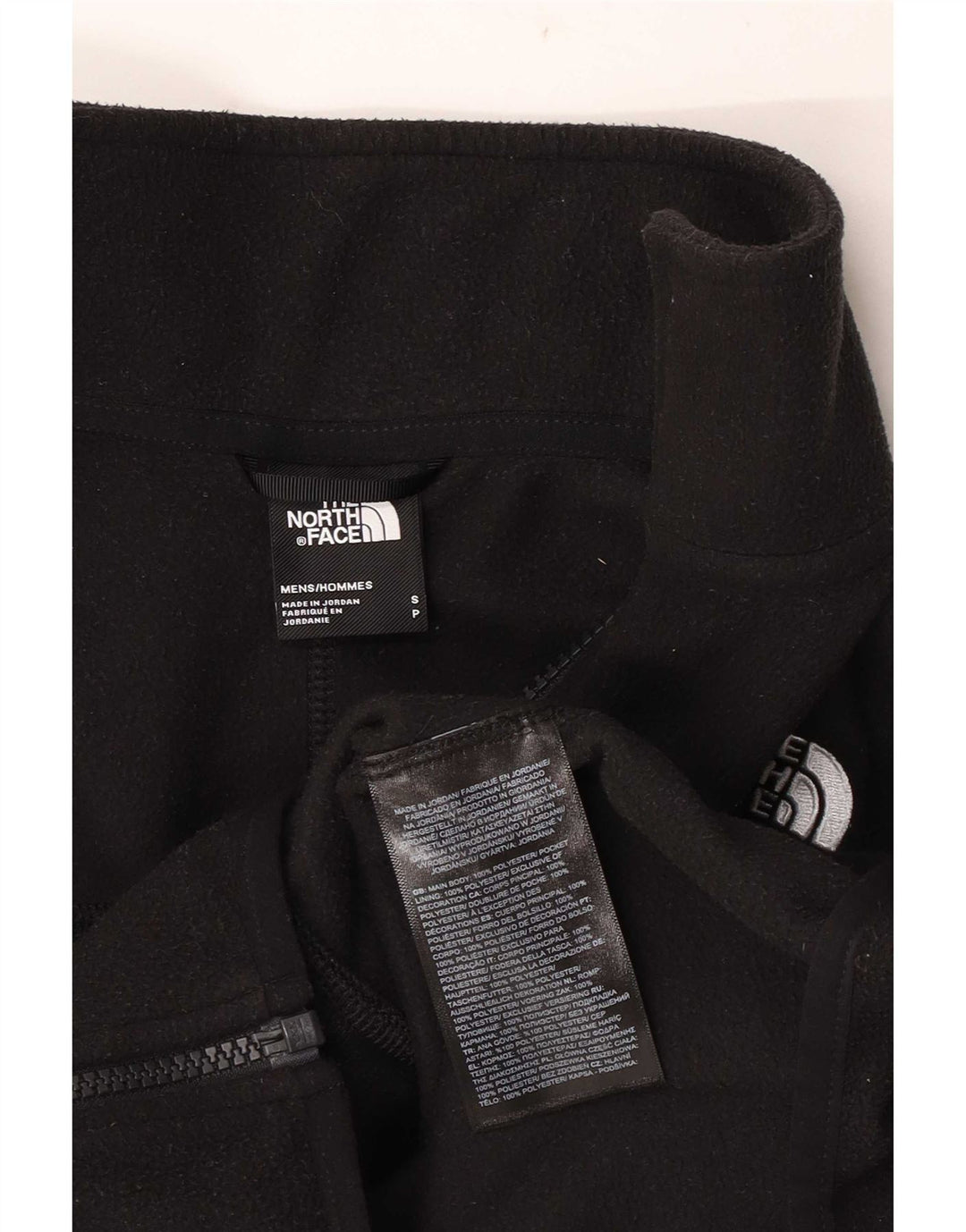 The North Face Chaqueta polar con forro para hombre UK 36 Small Poliéster negro