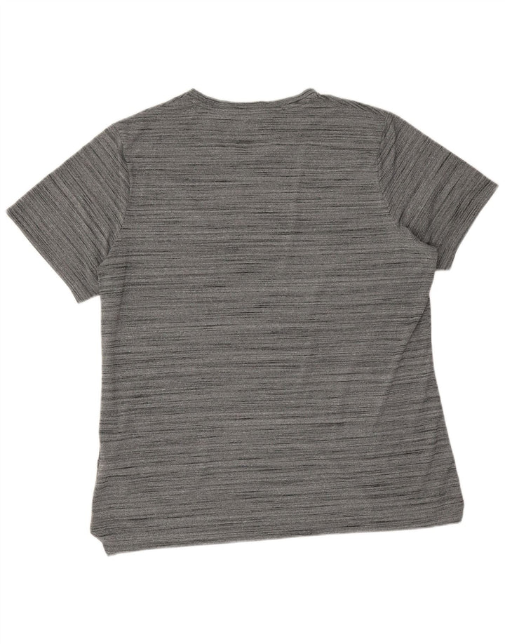 Camiseta Nike Dri Fit para hombre Top XL Poliéster moteado gris