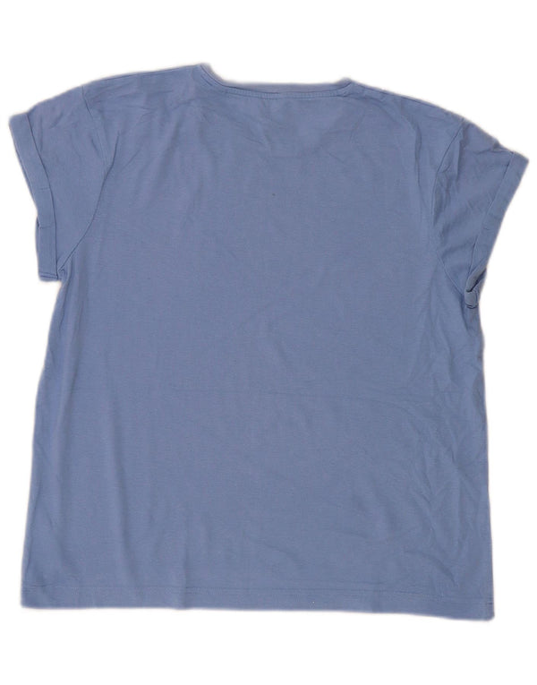 Jack Wills Camiseta para mujer Top UK 8 Small Blue Cotton