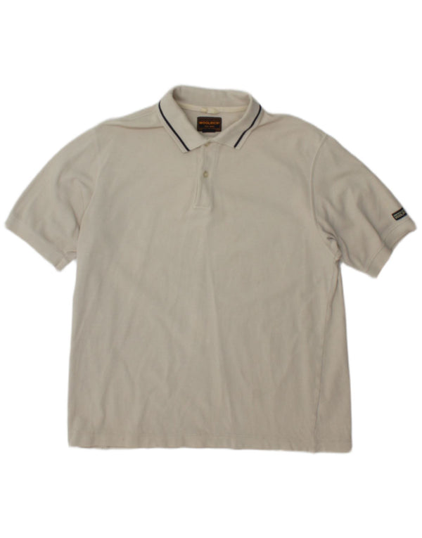 Woolrich Polo Hombre Algodón Beige Grande