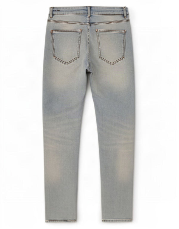 Zara Jeans cónicos desgastados para hombre EU 38 Small W30 L29 Algodón azul