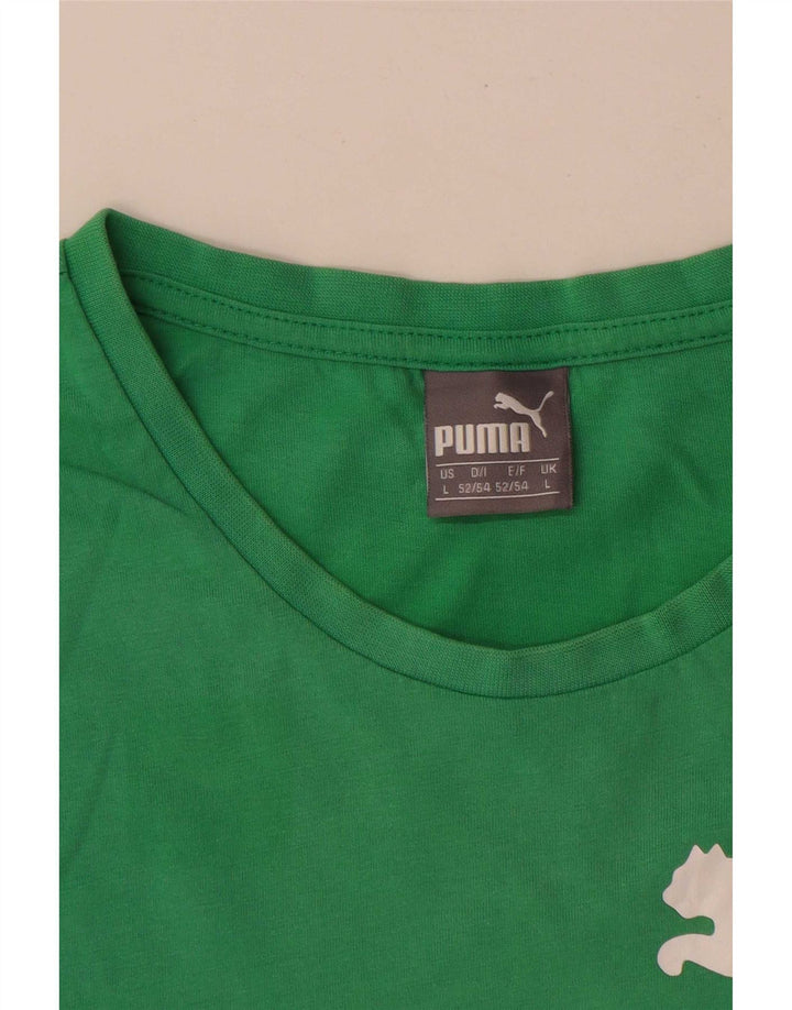 Puma Hombre Gráfico Chaleco Top Grande Verde