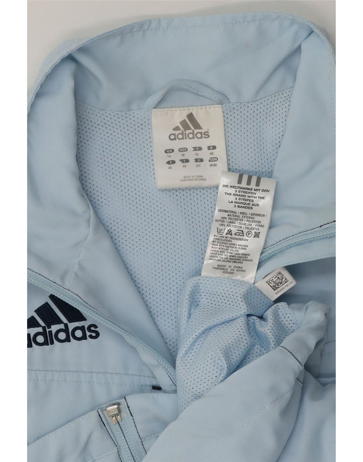 Adidas - Chaleco utilitario para mujer (talla 40), poliéster azul grande