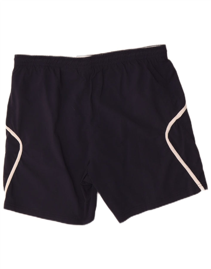 Lotto - Pantalones cortos deportivos para hombre, talla grande, nailon azul marino