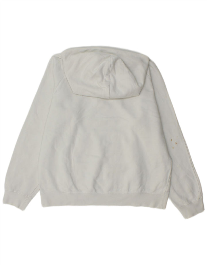 Champion Sudadera con capucha gráfica para mujer UK 14 Medium White Cotton