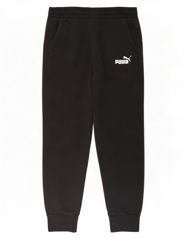 Puma Mujer Chándal Pantalones Joggers UK 12 Medium Negro