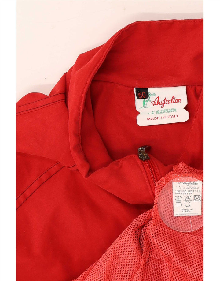 AUSTRALIAN L'ALPINA Chaqueta superior de chándal para hombre IT 50 Poliéster rojo medio