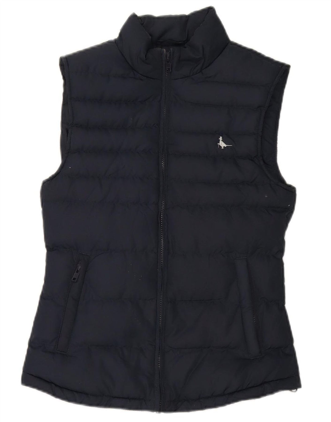 JACK WILLS Womens Padded Gilet UK 8 Small  Navy Blue